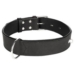 Produktbild von Flamingo Rondo Lederhalsband genietet schwarz 56-73 cm 45 mm