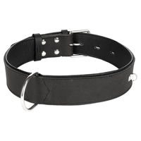 Produktbild von Flamingo Rondo Lederhalsband genietet schwarz 56-73 cm 45 mm