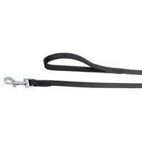 Produktbild von Flamingo Rondo Lederleine Schwarz 130 cm 22 mm - 130 cm