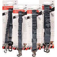 Produktbild von Flamingo Ruka Autoveiligkeitsgurt mit Ruckdämpfer für kleine Hunde, Grau, S, 43-50cm