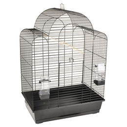 Produktbild von Flamingo Runa Vogelkäfig für Wellensittiche aus Metall Schwarz