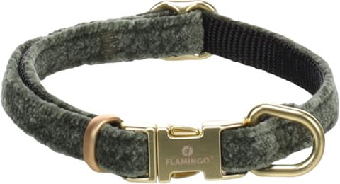 Flamingo Saba Hundehalsband aus Nylon in Grün Größe XS – Bild 1 von 4