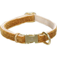 Produktbild von Flamingo Saba Hundehalsband aus Nylon mit Velvet in Gelb XS 20-35cm
