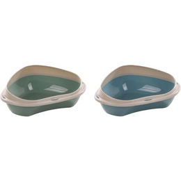 Flamingo Sadio S Katzentoilette offene Schale aus Kunststoff Blau 49,5x39,5x17cm – Bild 1 von 1