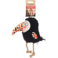 Produktbild von Flamingo Saffia Hundespielzeug mit Seil und Quietscher Schwarz