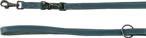 Produktbild von Flamingo Schleppleine aus Leder Blau 200cm - 200 cm