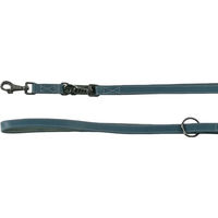 Produktbild von Flamingo Schleppleine aus Leder Blau 200cm - 200 cm