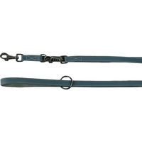 Produktbild von Flamingo Schleppleine aus Leder für Hunde Blau 240 cm 22 mm - 240 cm