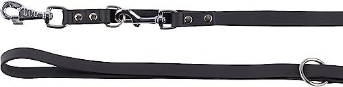 Flamingo Schleppleine Rondo aus Leder Schwarz 200 cm - 200 cm – Bild 1 von 2