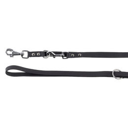 Flamingo Schleppleine Rondo aus Leder Schwarz 200 cm - 200 cm – Bild 1 von 2