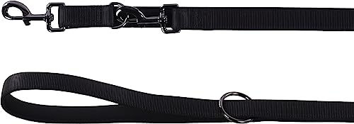 Produktbild von Flamingo Schleppleine Trainingsleine aus Nylon Schwarz 200cm - 200 cm