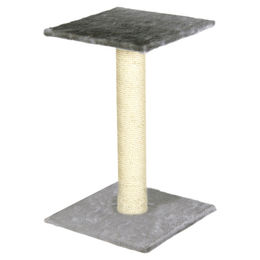 Flamingo Scolette Kratzbaum für Katzen Grau aus Plüsch 38x38x60cm – Bild 1 von 3