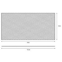 Produktbild von Flamingo Sicherheitsnetz für Katzen Schwarz 3x4m mit 15mm Tau