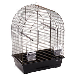 Flamingo Sittichkäfig Klara 1 Vogelkäfig für Wellensittiche Schwarz 39x25x53 cm – Bild 1 von 9