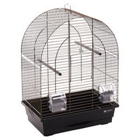 Produktbild von Flamingo Sittichkäfig Klara 1 Vogelkäfig für Wellensittiche Schwarz 39x25x53 cm