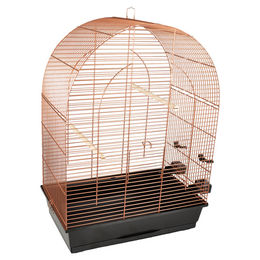 Flamingo Sittichkäfig Klara 3 Vogelkäfig für Wellensittiche Kupfer Schwarz 54x34x74,5 cm – Bild 1 von 12