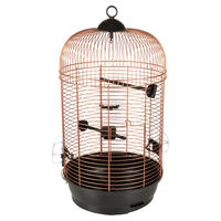 Produktbild von Flamingo Sittichkäfig Sanna 2 Vogelkäfig aus Metall Kupfer 35x35x67 cm