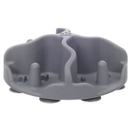 Flamingo Slow Feeder Einsatz für Futternapf aus Silikon Grau 8 cm Durchmesser – Bild 1 von 2