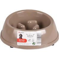 Produktbild von Flamingo Slow Feeder Futternapf für Hunde aus Melamin in Beige und Braun - 1500 ml