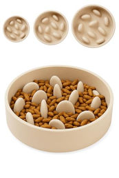 Flamingo Slow Feeder Hundenapf aus Bambus Beige Größe L - 1,49 l – Bild 1 von 6