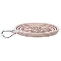 Produktbild von Flamingo Slow Feeder Hundenapf Nino Taupe faltbar aus TPR 500ml