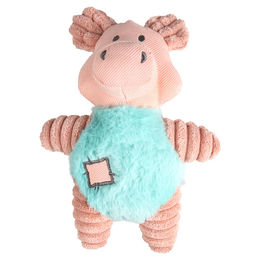 Flamingo Small Dog Cub Ikra Schwein Rosa Quietschspielzeug aus Plüsch für kleine Hunde – Bild 1 von 6