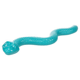 Flamingo Sneaky Snake Hundespielzeug aus TPR in Türkis mit Squeaker und Befüllfunktion für Intelligenzspielzeug – Bild 1 von 2