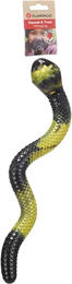 Flamingo Sneaky Snake Quietschspielzeug für Hunde aus TPR in Gelb/Schwarz 42x13x5,5cm – Bild 1 von 2