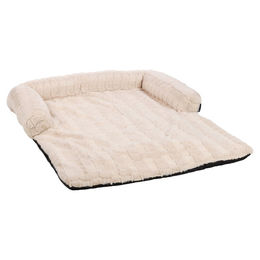 Flamingo Sofaschutz Verona rechteckig aus Plüsch beige 80 x 130 x 10 cm – Bild 1 von 1
