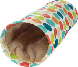Flamingo Spielzeug Tunnel FIZI Zylinder aus Stoff mehrfarbig 34x14x14cm – Bild 1 von 3