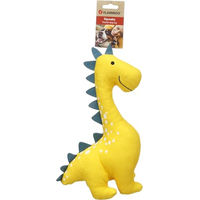 Produktbild von Flamingo Stedi Dinosaurier Hundespielzeug Gelb aus Polyester mit Quietschfunktion