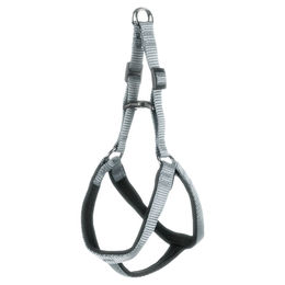 Produktbild von Flamingo Step & Go Abbi Norwegergeschirr für Hunde aus Nylon Grau Größe XS