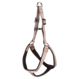 Produktbild von Flamingo Step & Go Abbi Norwegergeschirr für Hunde aus Nylon in Beige Größe XS