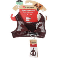 Produktbild von Flamingo Step&Go Bento Hundegeschirr aus Nylon in Aubergine Lila Grösse L für mittelgroße Hunde