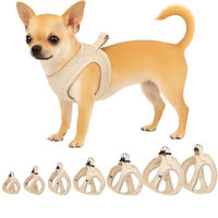 Produktbild von Flamingo Step&Go Bento Hundegeschirr für kleine Hunde und Welpen, Nylon, Beige, XXS, wasserabweisend