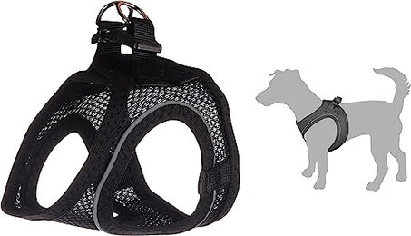 Flamingo Step-Go Bento Hundegeschirr Mini Schwarz XS aus Polyester – Bild 1 von 3