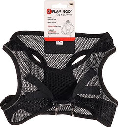 Produktbild von Flamingo Step-Go Bento Hundegeschirr Schwarz XXL aus Polyester verstellbar