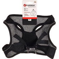 Produktbild von Flamingo Step-Go Bento Hundegeschirr Schwarz XXL aus Polyester verstellbar