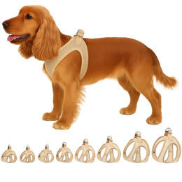Flamingo Step&Go Bento Hundegeschirr Step-In aus 3D-Mesh Beige Größe M – Bild 1 von 5