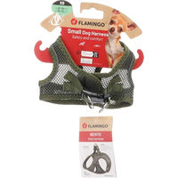 Produktbild von Flamingo Step & Go Bento Sicherheitsgeschirr für kleine Hunde und Welpen XS Kaki