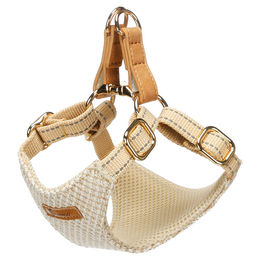 Flamingo Step&Go Lara Hundegeschirr aus Nylon beige Größe M – Bild 1 von 1