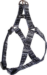 Flamingo Step & Go Sadie Hundegeschirr aus Nylon Schwarz Weiß Größe S 35-50 cm – Bild 1 von 2