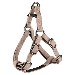 Produktbild von Flamingo Step & Go Step-in Hundegeschirr aus Kunstleder taupe 30-35 cm