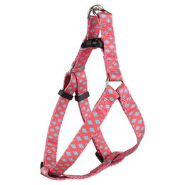 Produktbild von Flamingo Step & Go Sue Hundegeschirr Rosa Grün Nylon Größe S 35-50 cm