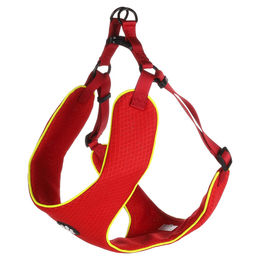 Flamingo Step & Go Tasha Norwegergeschirr für Hunde aus Nylon in Rot Größe XL – Bild 1 von 5