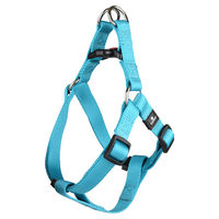 Produktbild von Flamingo Step & Go Ziggi Hundegeschirr aus Nylon in Türkis Größe M 35-60 cm