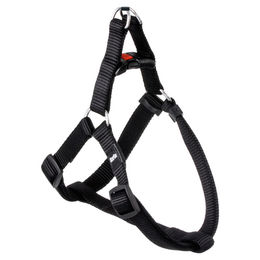 Produktbild von Flamingo Step & Go Ziggi Hundegeschirr aus Nylon Schwarz 20-35 cm
