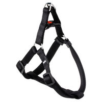 Produktbild von Flamingo Step & Go Ziggi Hundegeschirr aus Nylon Schwarz 60-90 cm 25 mm
