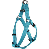 Produktbild von Flamingo Step & Go Ziggi Step-in Hundegeschirr aus Nylon Türkis Größe S 25-45 cm