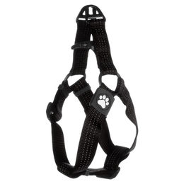 Flamingo Step & Go Zorba Hundegeschirr Norwegergeschirr aus Nylon Schwarz Größe M – Bild 1 von 2